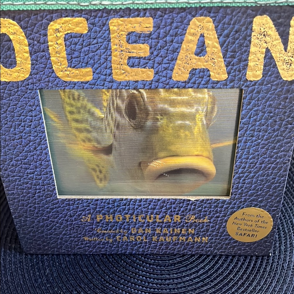 Chronicle Books Ocean Photicular Book - Blue and Yellow
